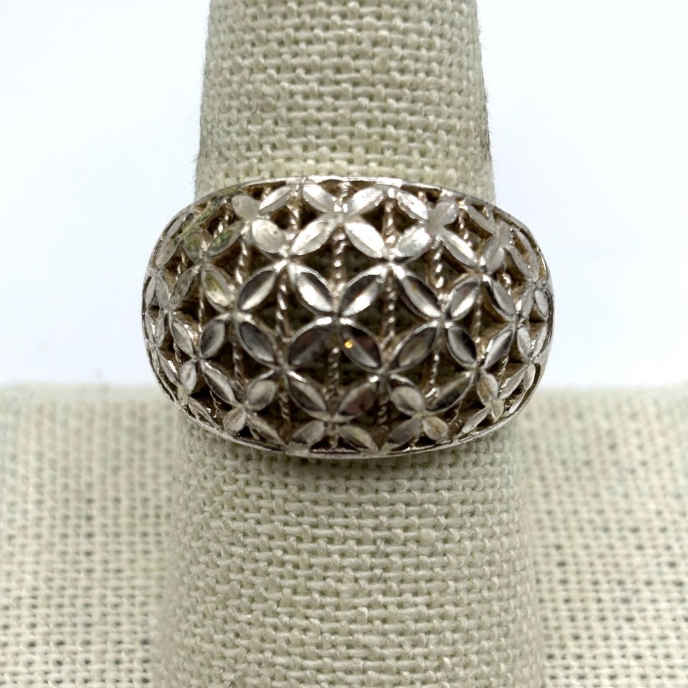 Vintage JCM 925 Sterling Silver Dome Ring